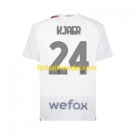 Herre Fotballdrakter AC Milan Simon Kjaer 24 Borte 2023-24 Kortermet